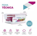 Promoção Kit 15 Potes Herméticos + 10 Copos de Vidro Aruba
